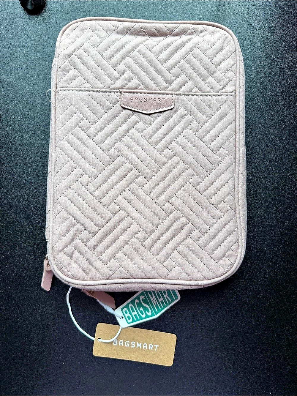 Bagsmart Travel Jewelry Organizer Book with Binder in Pink